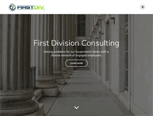 Tablet Screenshot of firstdivisionconsulting.com